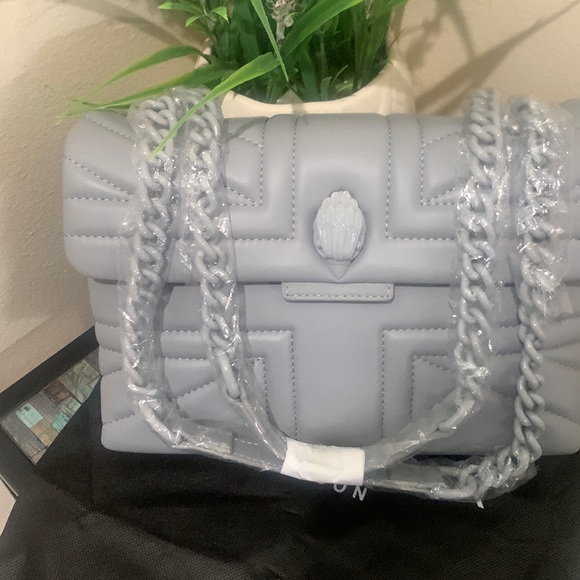 Kurt Geiger London Kensington Union Jack Leather Chain Strap Bag - Picture 7 of 16